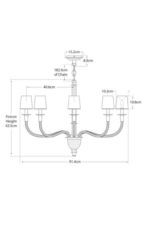 Curved Crystals Chandelier | Andrew Martin Vivian | Oroa.com