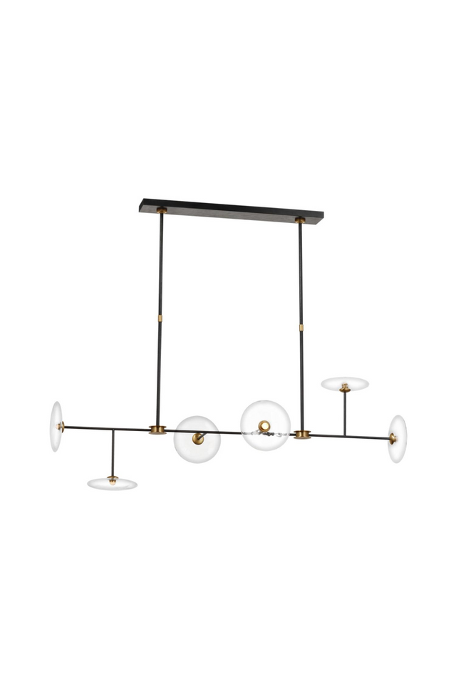 Glass Discs Linear Chandelier | Andrew Martin Calvino | Oroa.com