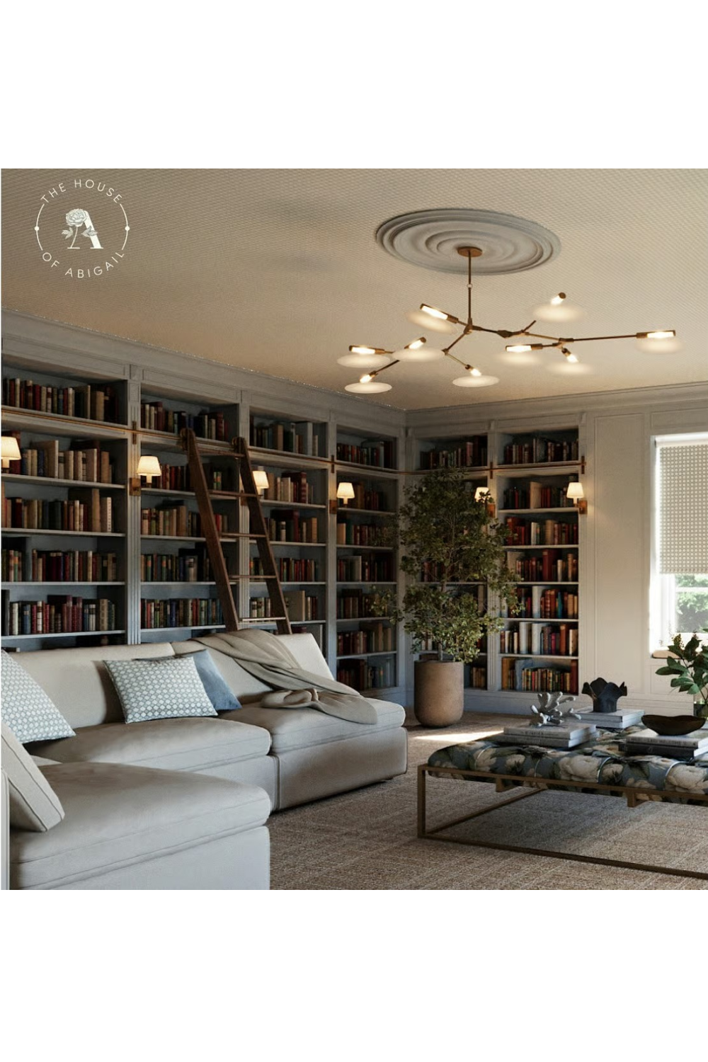 Rotating Glass Petals Chandelier | Andrew Martin Brindille | Oroa.com