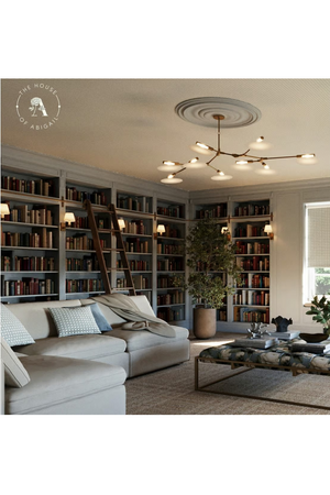 Rotating Glass Petals Chandelier | Andrew Martin Brindille | Oroa.com