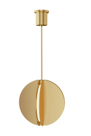 Natural Brass Pendant Lamp | Andrew Martin Bau | Oroa.com