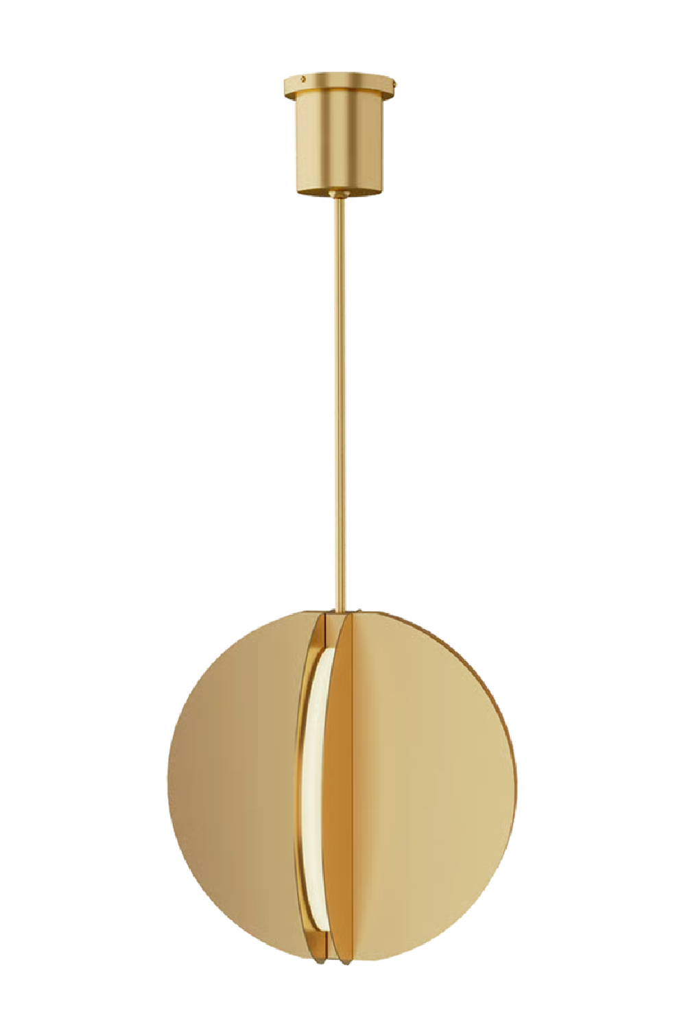 Natural Brass Pendant Lamp | Andrew Martin Bau | Oroa.com