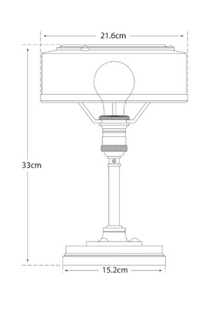 Metal Industrial Table Lamp | Andrew Martin Henley | Oroa.com