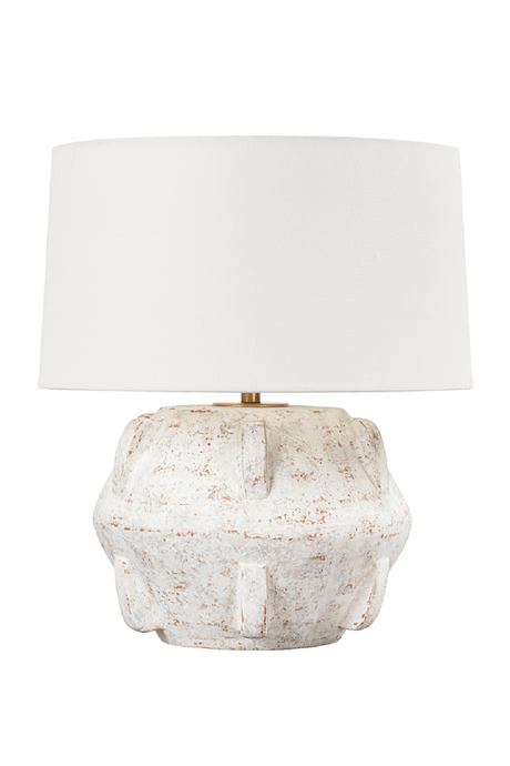 Whitewashed Terracotta Table Lamp | Andrew Martin Vanda | Oroa.com