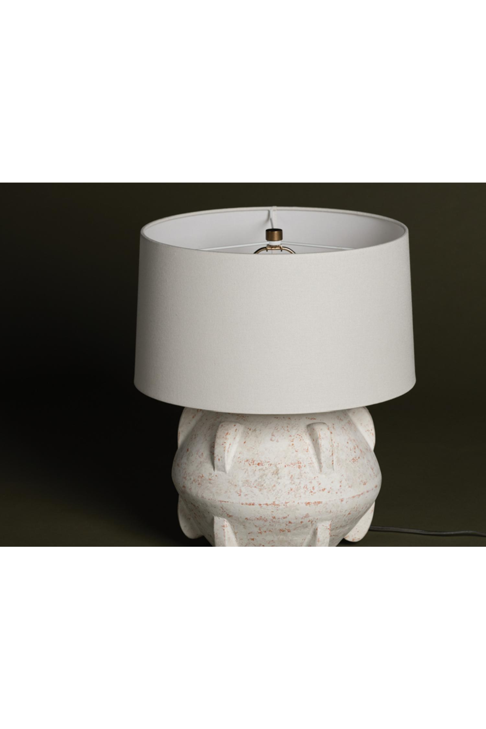 Whitewashed Terracotta Table Lamp | Andrew Martin Vanda | Oroa.com