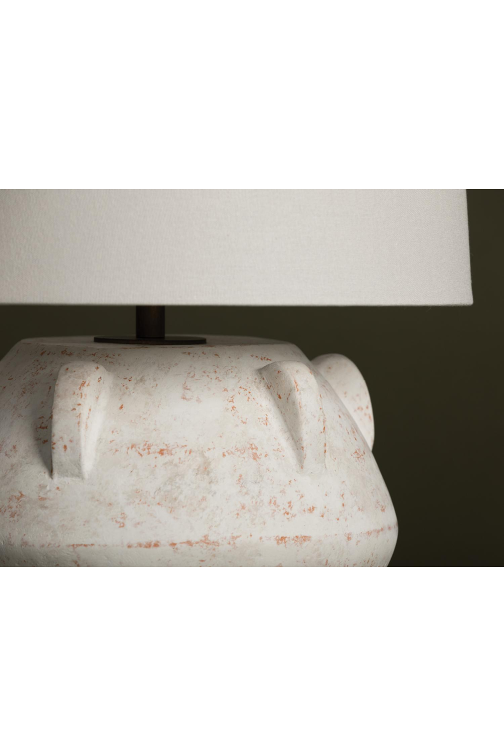 Whitewashed Terracotta Table Lamp | Andrew Martin Vanda | Oroa.com