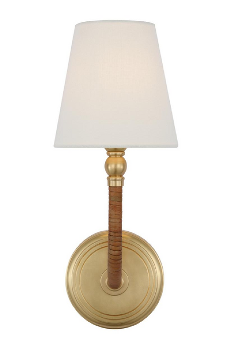 Rattan Wrapped Classic Wall Light | Andrew Martin Basden | Oroa.com