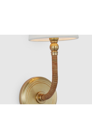 Rattan Wrapped Classic Wall Light | Andrew Martin Basden | Oroa.com