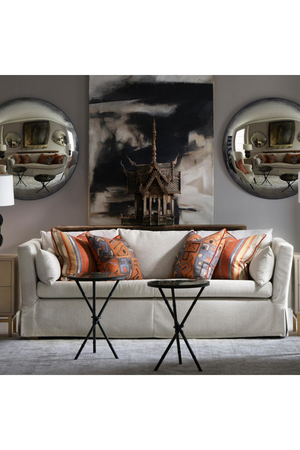 Silver Decorative Convex Mirror | Andrew Martin Richmond | Oroa.com