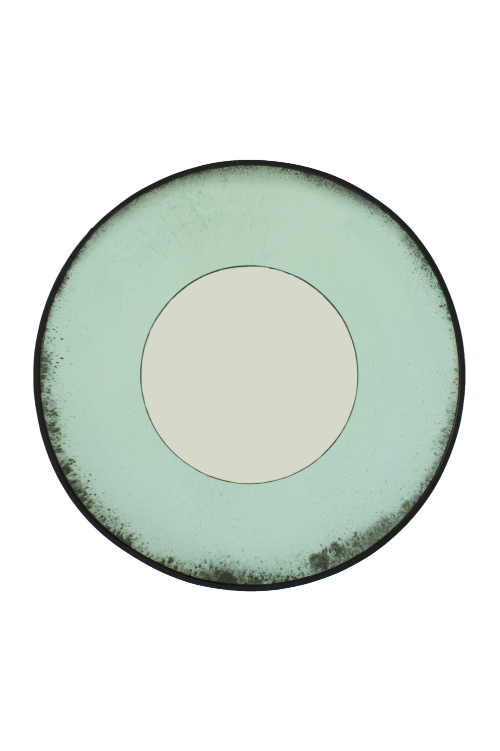 Aged Green Round Concave Mirror | Andrew Martin Hampstead | Oroa.com