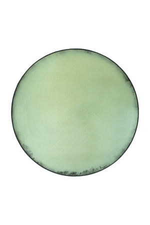 Aged Green Round Convex Mirror | Andrew Martin Fulham | Oroa.com