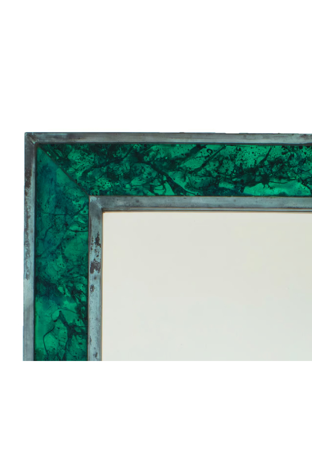 Green Rectangular Beveled Mirror | Andrew Martin Chelsea | Oroa.com