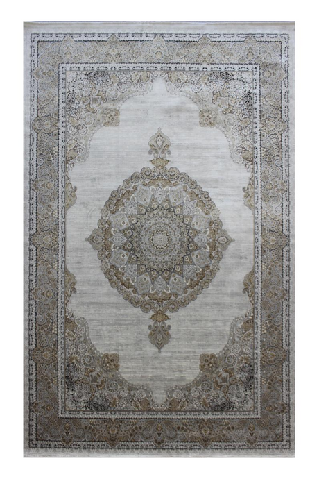 Gray Medallion Motif Persian Rug | Andrew Martin Soraya | Oroa.com