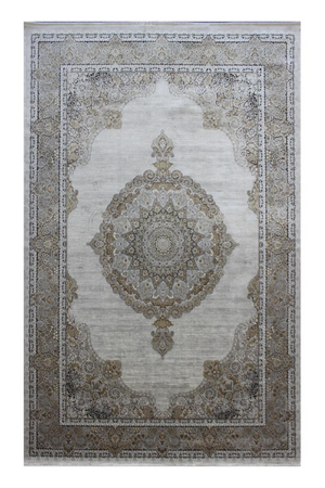 Gray Medallion Motif Persian Rug | Andrew Martin Soraya | Oroa.com