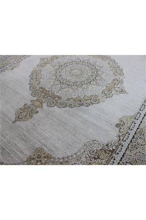 Gray Medallion Motif Persian Rug | Andrew Martin Soraya | Oroa.com