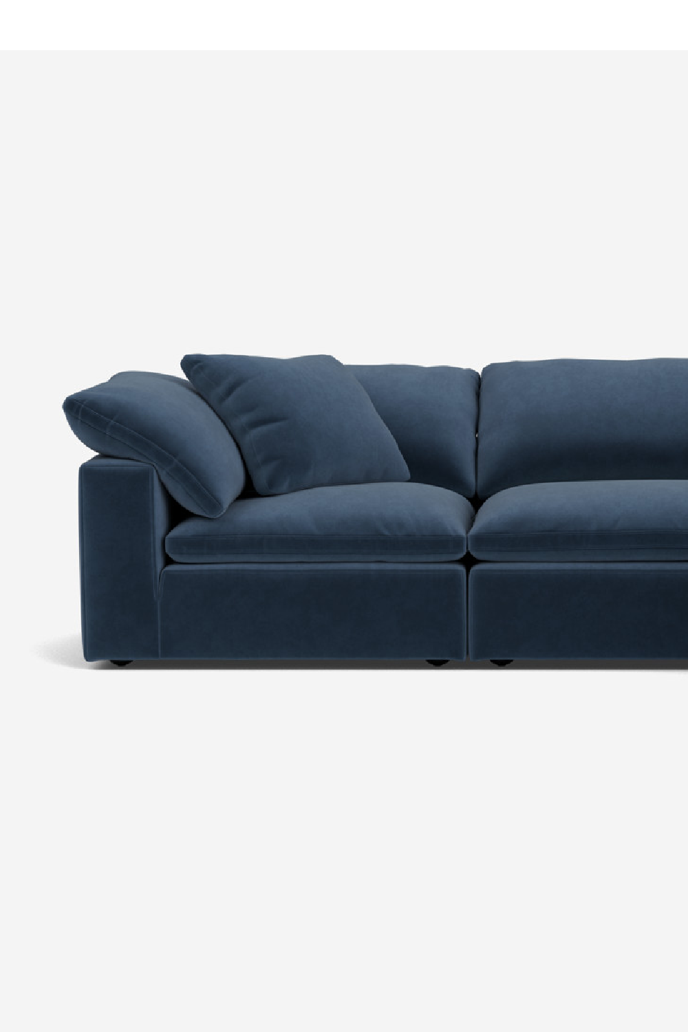Indigo Fabric Sectional Sofa L | Andrew Martin Truman | Oroatrade.com