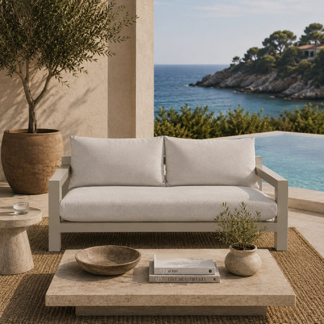   Gray Outdoor Sofa | Oroa.com