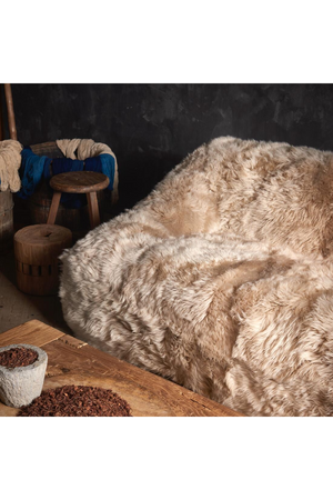 Sheepskin 2-Seater Sofa | Andrew Martin Baqtasi | Oroa.com