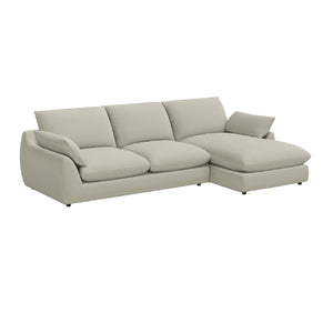   Gray Corner Sofa with Chaise | Oroa.com