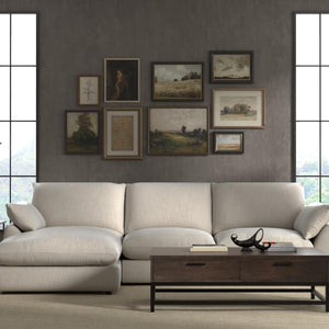   Gray Corner Sofa with Chaise | Oroa.com