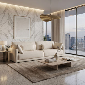   Neutral Linen Sofa | Oroa.com