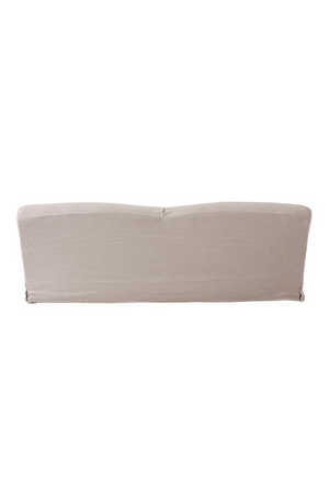 Beige Linen Curved Sofa | Andrew Martin Lady May | Oroa.com