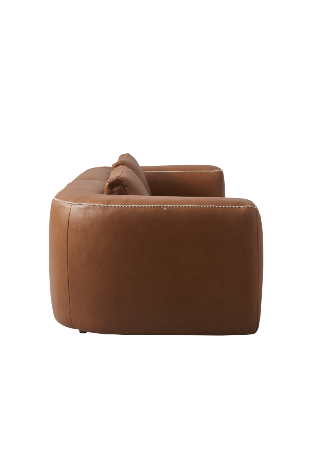 Brown Leather Modern Sectional Sofa | Andrew Martin Joshua | Oroa.com