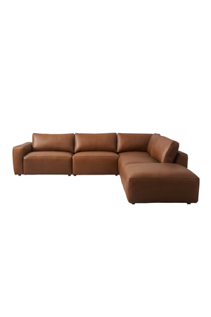 Brown Leather Sectional Sofa | Andrew Martin Arthur | Oroa.com
