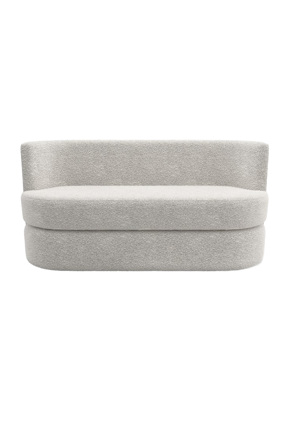 White Boucle Bedroom Bench | Andrew Martin Etta | Oroa.com