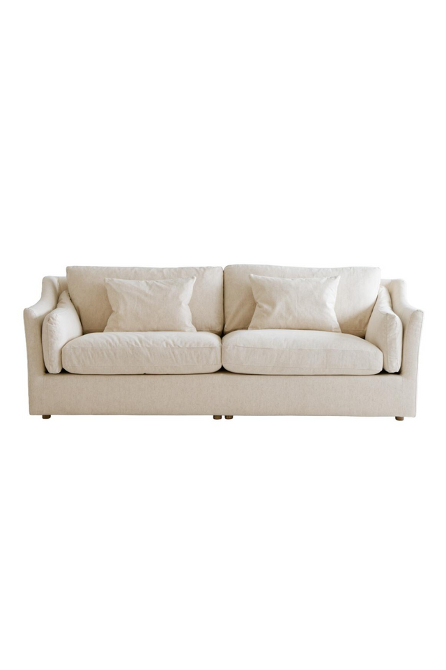 Linen 4-Seater Sofa | Andrew Martin Lagoon | Oroa.com