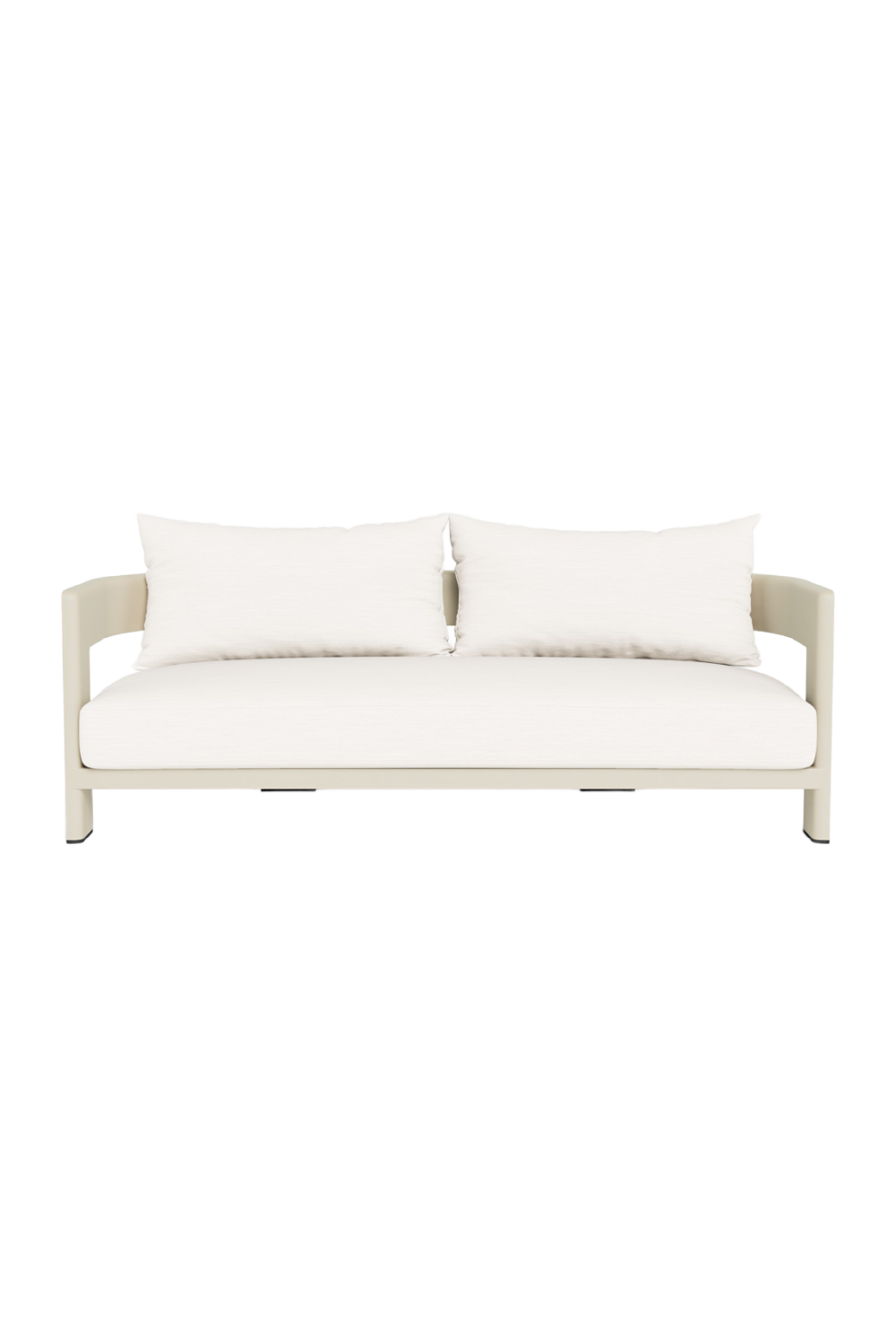 Outdoor White Aluminium Sofa | Andrew Martin Caicos | Oroa.com