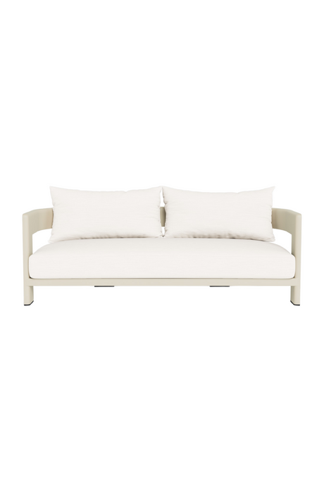 Outdoor White Aluminium Sofa | Andrew Martin Caicos | Oroa.com