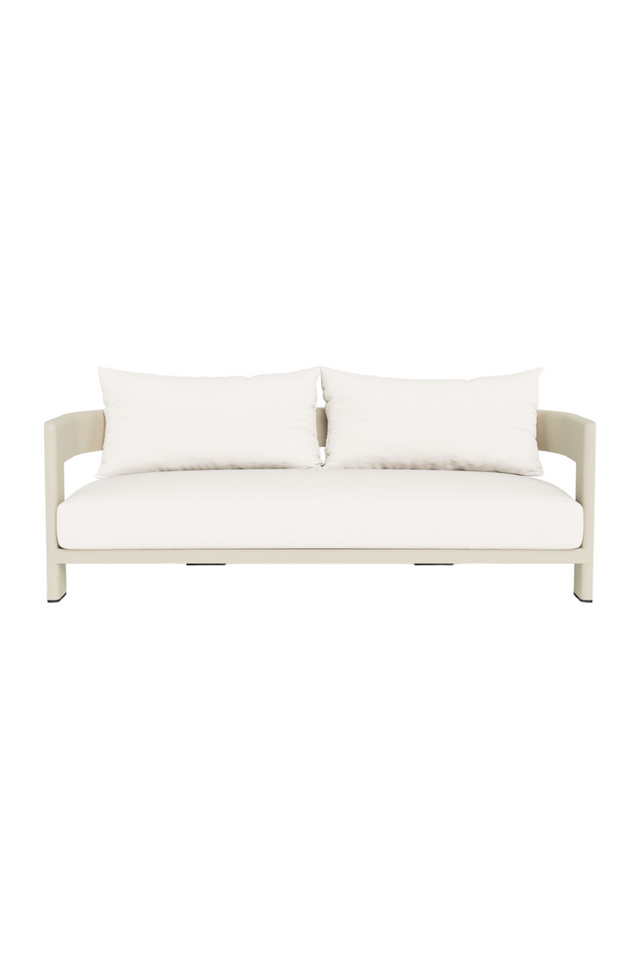 Outdoor White Aluminium Sofa | Andrew Martin Caicos | Oroa.com