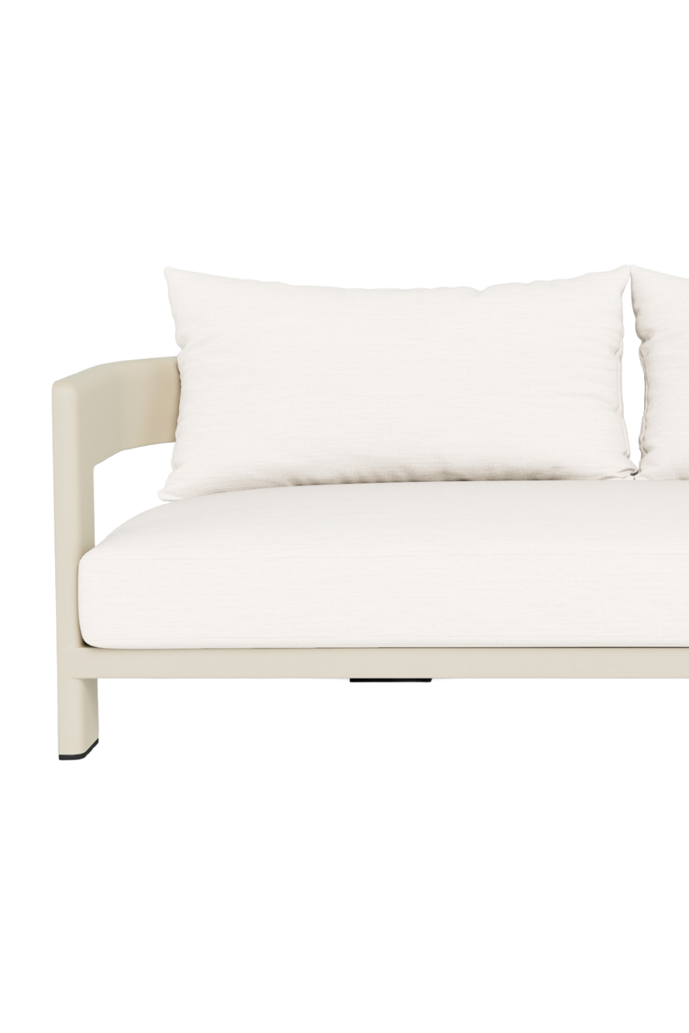 Outdoor White Aluminium Sofa | Andrew Martin Caicos | Oroa.com