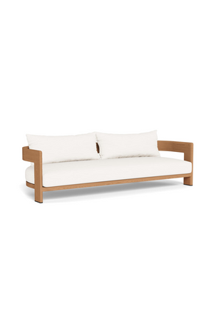 Outdoor Natural Teak Sofa | Andrew Martin Caicos | Oroa.com