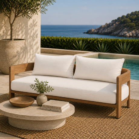   Outdoor Natural Teak Sofa | Oroa.com