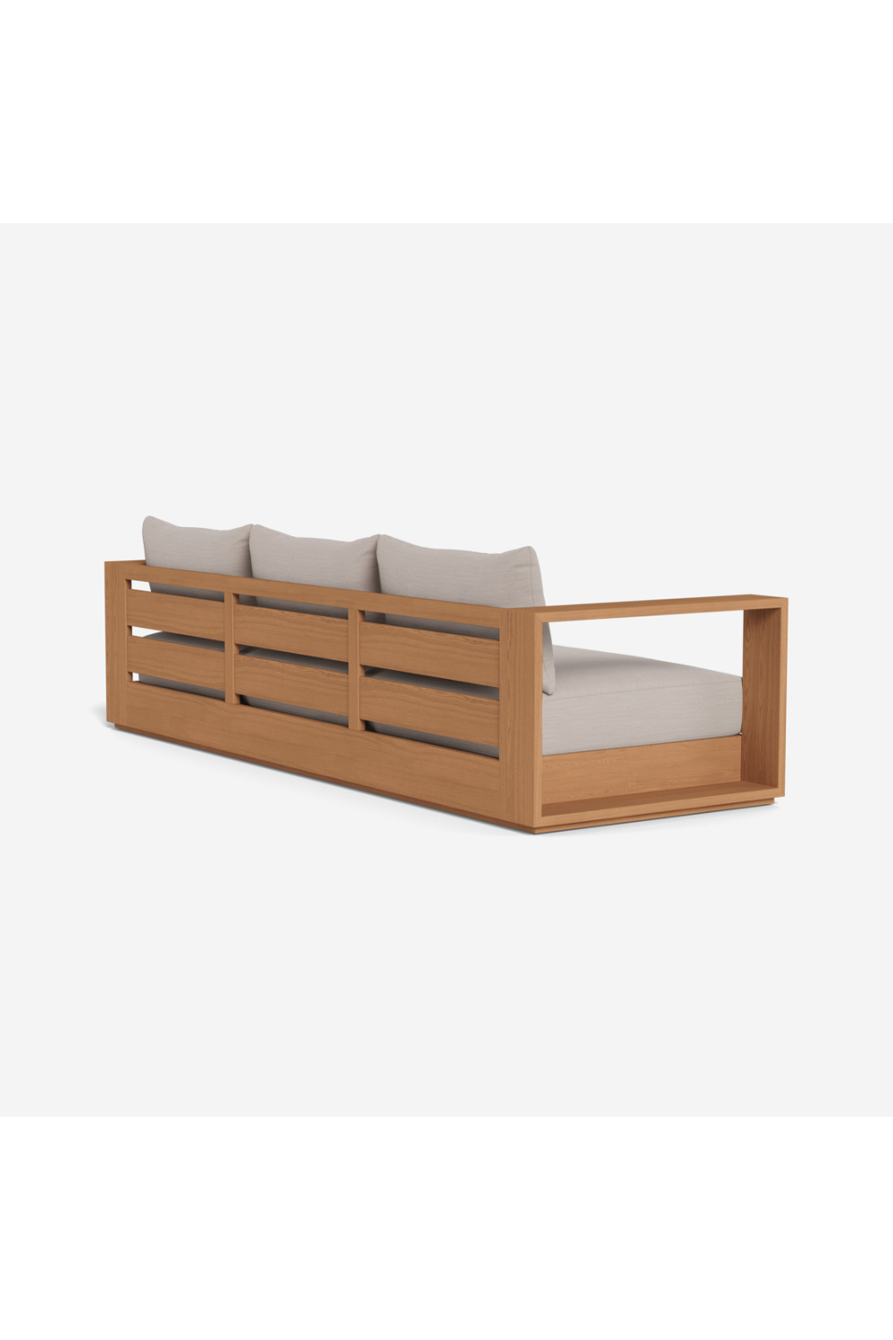Outdoor Teak 3-Seater Sofa | Andrew Martin Bora | Oroa.com
