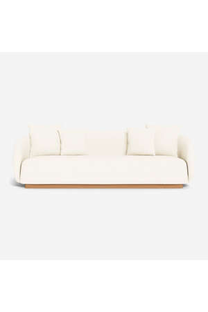 Ivory Outdoor 3-Seater Sofa | Andrew Martin Como | Oroa.com