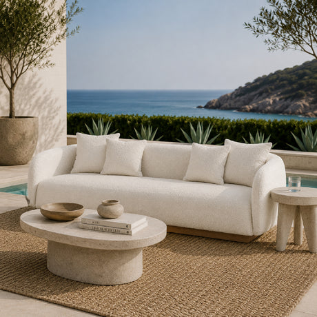   Ivory Outdoor 3-Seater Sofa | Oroa.com