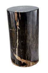 Hand-Polished Petrified Wood Side Table | Andrew Martin Log