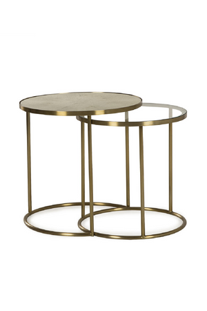 Brass Framed Nesting Side Tables (2) | Andrew Martin Ringo | Oroa.com