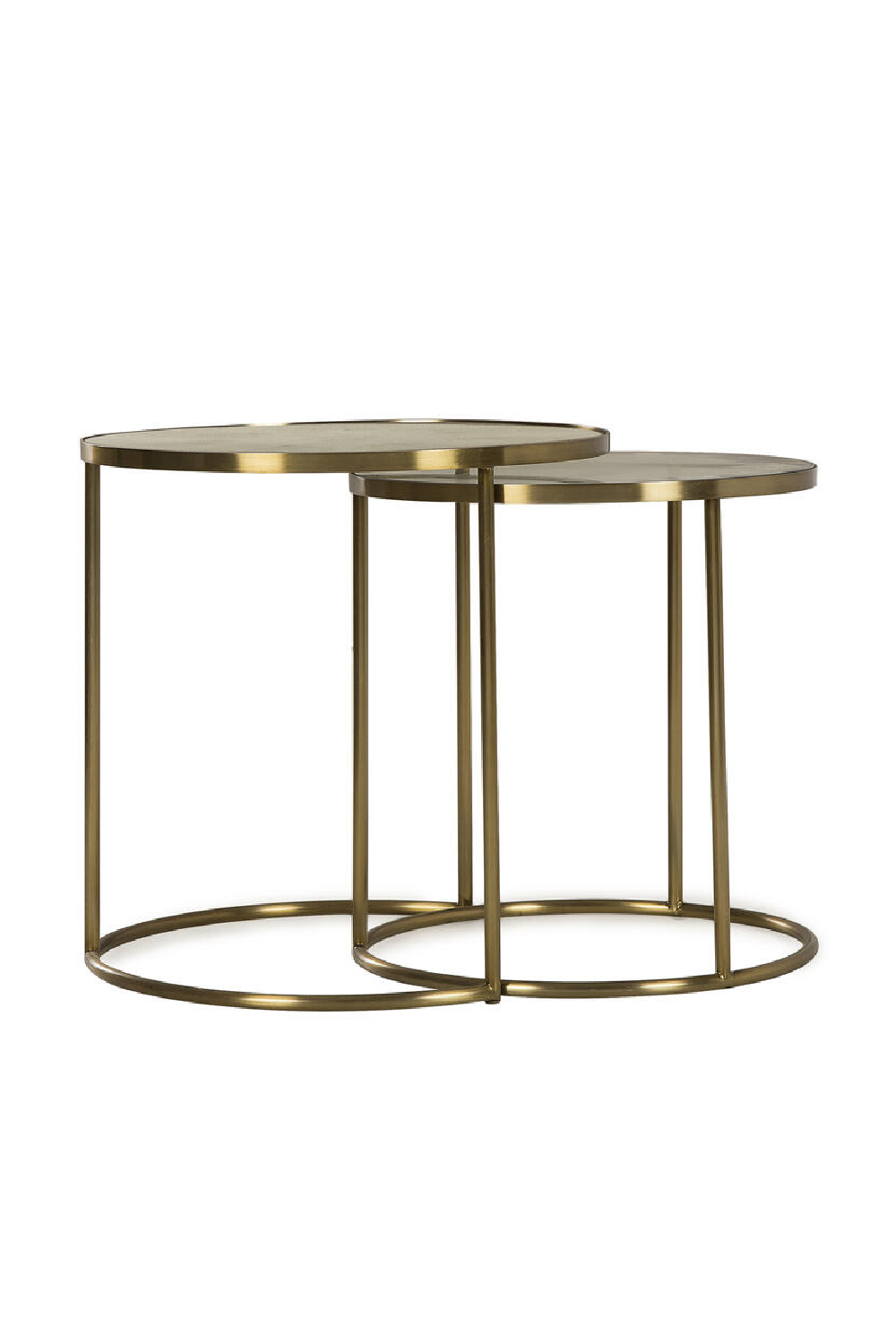 Brass Framed Nesting Side Tables (2) | Andrew Martin Ringo | Oroa.com