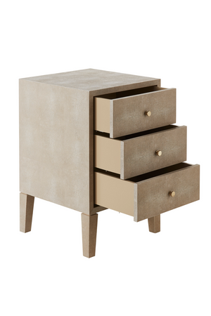 Shagreen Three Drawers Side Table | Andrew Martin Georgia | Oroa.com