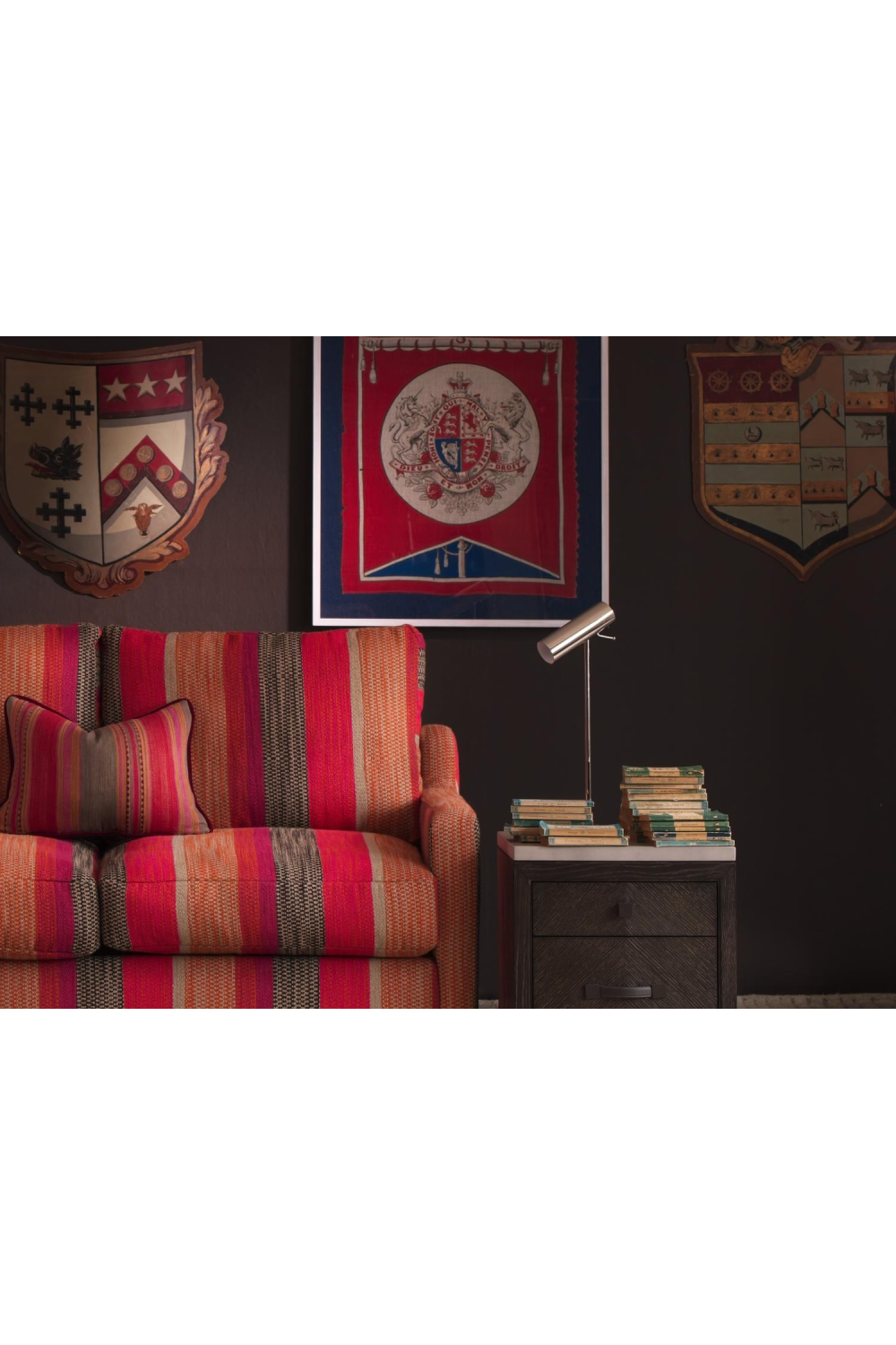 Dark Oak 2-Drawer Bedside Table | Andrew Marti.comn Emerson | Oroa.com