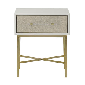   Shagreen Drawer Bedside Table | Oroa.com