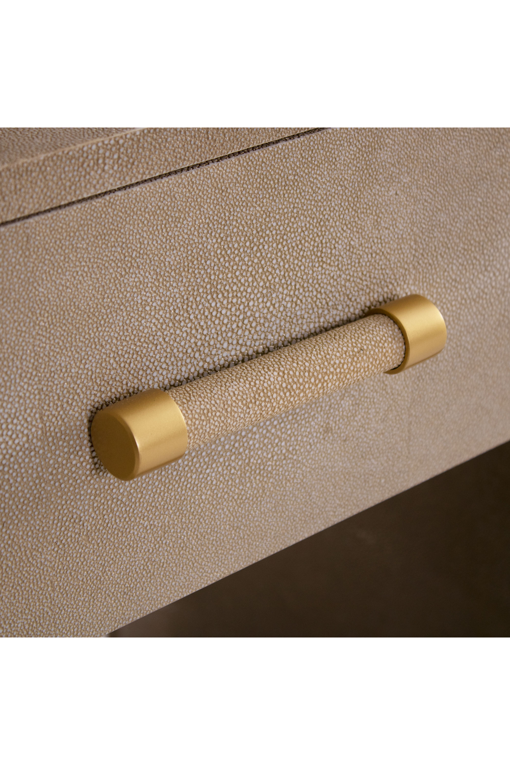 Shagreen Minimalist Bedside Table | Andrew Martin Moby | Oroa.com