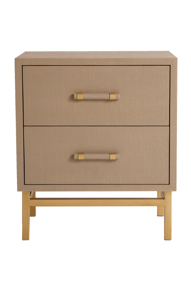 Textured Rattan Bedside Table | Andrew Martin Hesta | Oroa.com