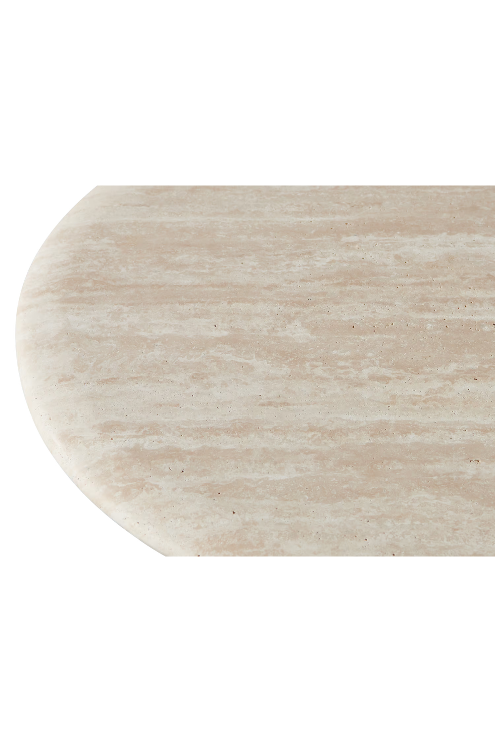 Round Travertine Outdoor Side Table | Andrew Martin Porto | Oroa.com