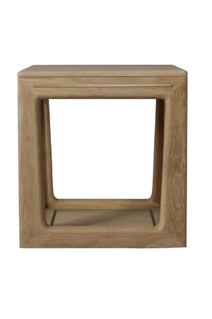 Natural Oak Square Side Table | Andrew Martin Angelo | Oroa.com