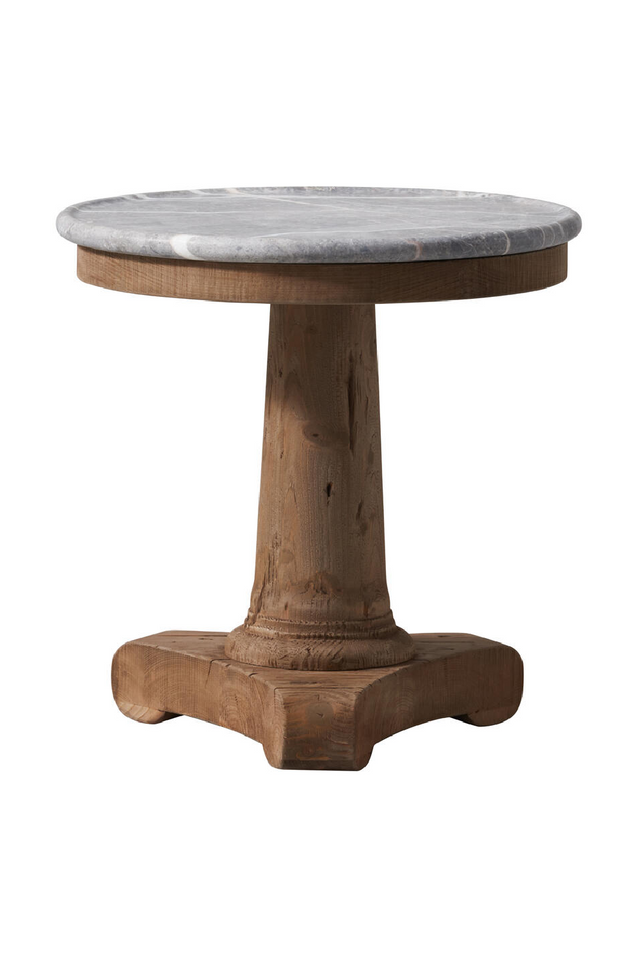 Vintage Pine Pedestal Side Table | Andrew Martin Michaelangelo | Oroa.com